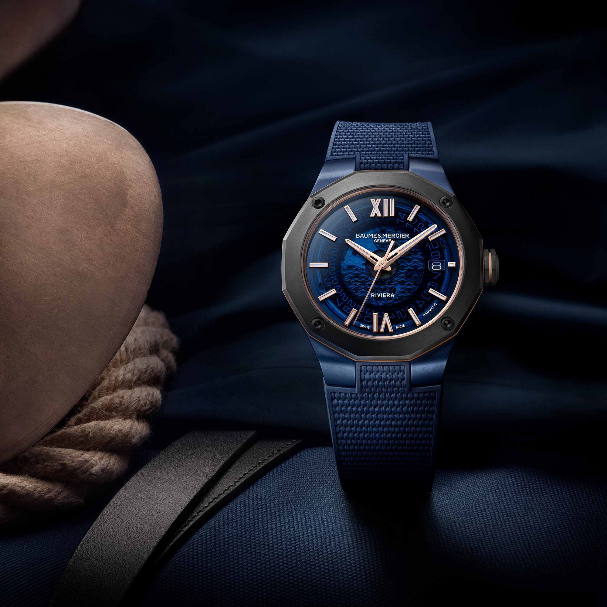 Baume Mercier Riviera Baumatic Automatic 42 mm PVD Stainless Steel and Titanium Maison Birks